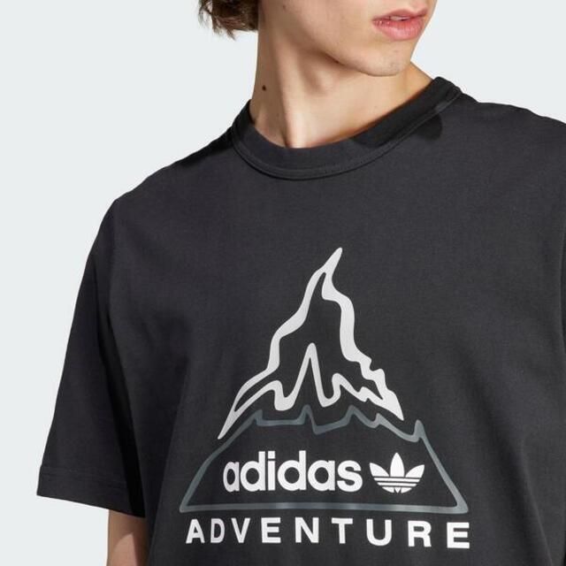 adidas Originals Adidas Adv Volcano Tee IL5183 男 短袖 上衣 T恤 亞洲版 運動 休閒 火山圖案 黑