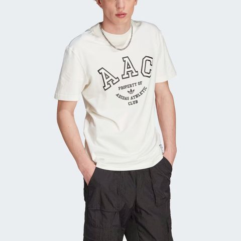 adidas Originals Adidas Hack AAC Tee IM4571 男 短袖上衣 T恤 亞洲版 運動 休閒 三葉草 棉質 舒適 白