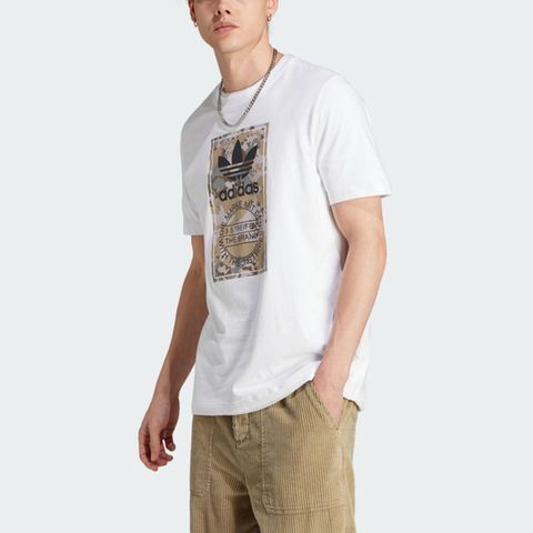 adidas Originals Adidas Camo Tongue Tee IL5119 男 短袖 上衣 T恤 亞洲版 經典 休閒 迷彩 舒適 白