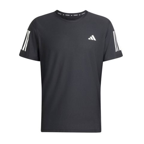 adidas 愛迪達 OWN The Run IN1500 男 短袖 上衣 運動 訓練 健身 慢跑 吸濕排汗 反光 黑白
