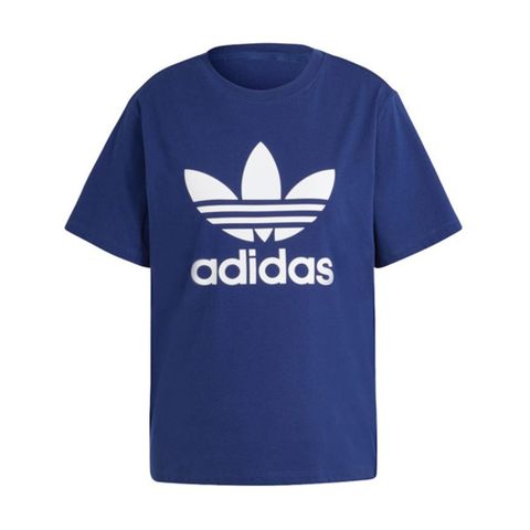 adidas Originals Adidas Trefoil Tee IR9537 女 短袖 上衣 T恤 運動 經典 休閒 三葉草 基本款 深藍