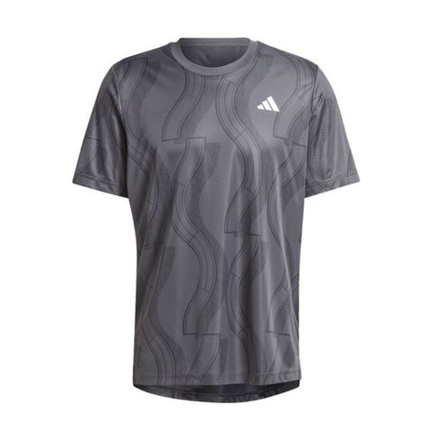 ADIDAS 愛迪達 Club Graph Tee IP1882 男 短袖 上衣 運動 訓練 網球 吸濕排汗 透氣 灰