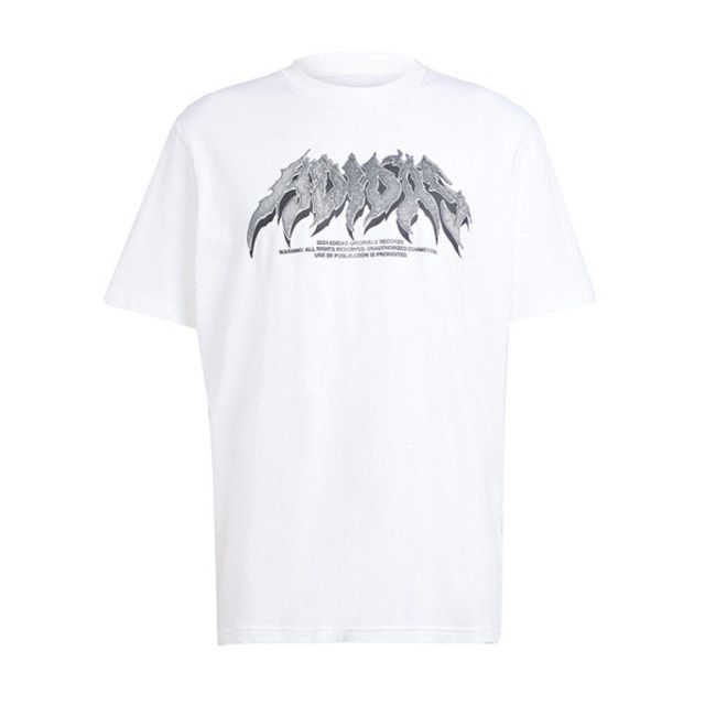 adidas Originals Adidas Flames Conc T IS2946 男 短袖 上衣 T恤 運動 休閒 寬鬆 舒適 穿搭 白