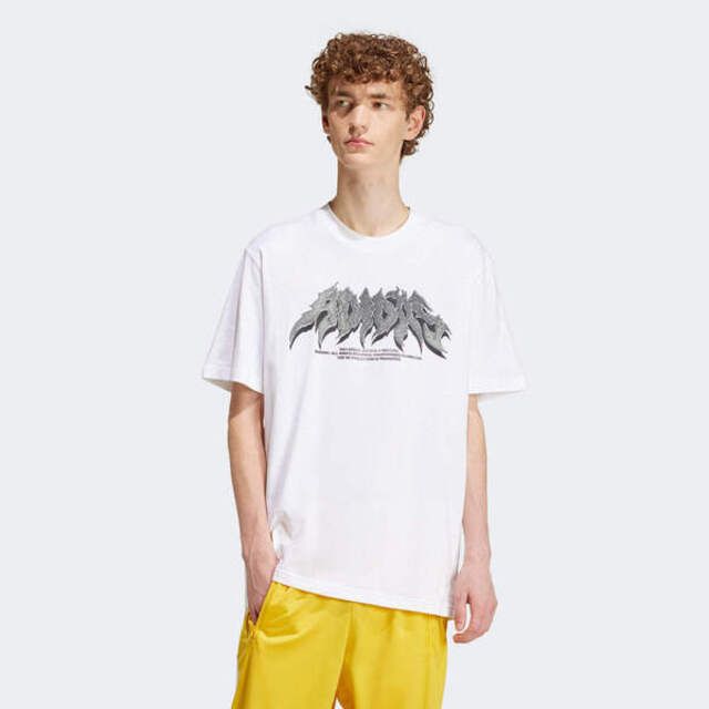 adidas Originals Adidas Flames Conc T IS2946 男 短袖 上衣 T恤 運動 休閒 寬鬆 舒適 穿搭 白