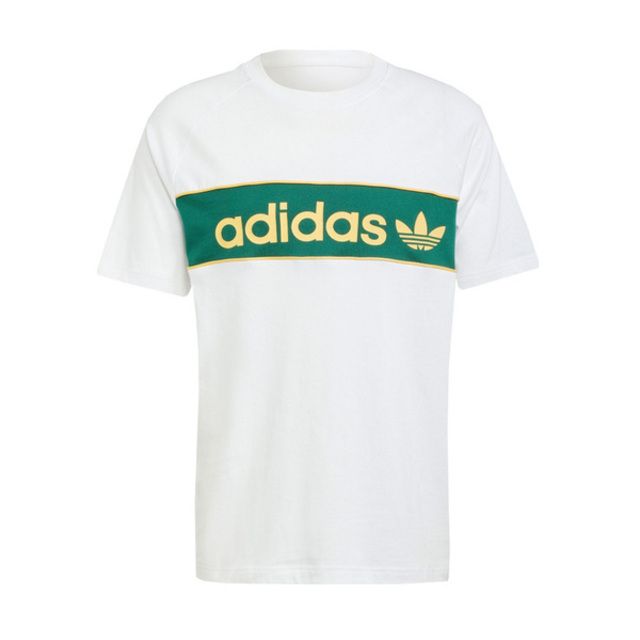 adidas Originals Adidas NY Tee IU0198 男 短袖 上衣 T恤 運動 休閒 經典 三葉草 棉質 基本款 白