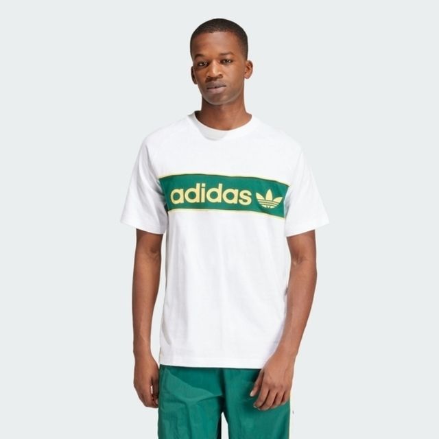 adidas Originals Adidas NY Tee IU0198 男 短袖 上衣 T恤 運動 休閒 經典 三葉草 棉質 基本款 白