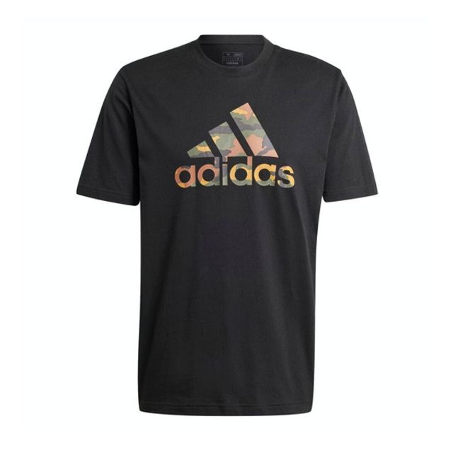 ADIDAS 愛迪達  M Camo Bos T IW2671 男 短袖 上衣 T恤 運動 休閒 迷彩LOGO 基本款 黑