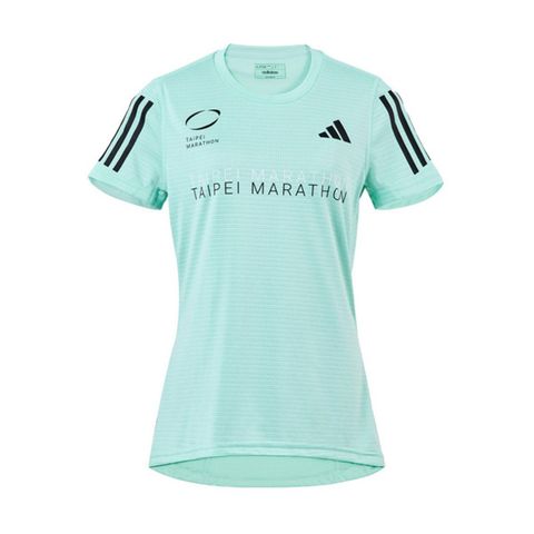 ADIDAS 愛迪達 TM Event Tee W IX1607 女 短袖 上衣 運動 慢跑 路跑 台北馬拉松 透氣 湖水綠