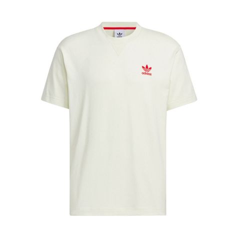 adidas Originals Adidas FF TEE CNY IX4222 男女 短袖上衣 T恤 運動 休閒 三葉草 新年款 龍年 棉質 米白