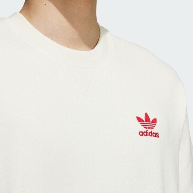 adidas Originals Adidas FF TEE CNY IX4222 男女 短袖上衣 T恤 運動 休閒 三葉草 新年款 龍年 棉質 米白