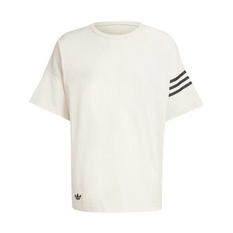 adidas Originals Adidas NEU C Tee JF9139 男 短袖 上衣 T恤 運動 經典 三葉草 寬鬆 棉質 簡約 米白