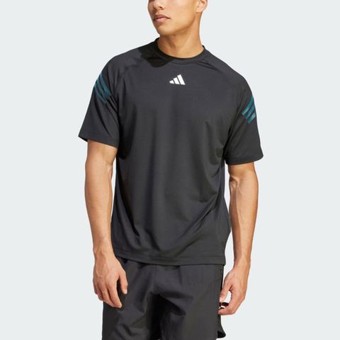 ADIDAS 愛迪達 TI 3S TEE IJ8126 男 短袖 上衣 運動 訓練 健身 慢跑 透氣 吸濕排汗  黑藍