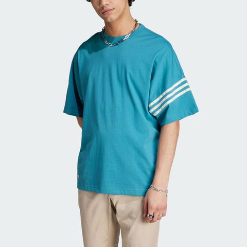 adidas Originals Adidas New C Tee IM2093 男 短袖 上衣 T恤 亞洲版 運動 休閒 垂肩 寬鬆 舒適 百搭 藍