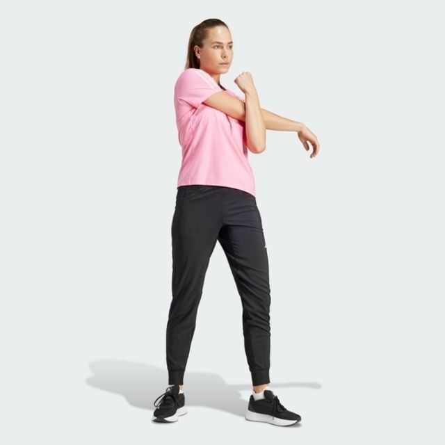 ADIDAS 愛迪達  OTR B Tee IN1592 女 短袖 上衣 運動 慢跑 路跑 反光 訓練 吸濕排汗 透氣 粉紅