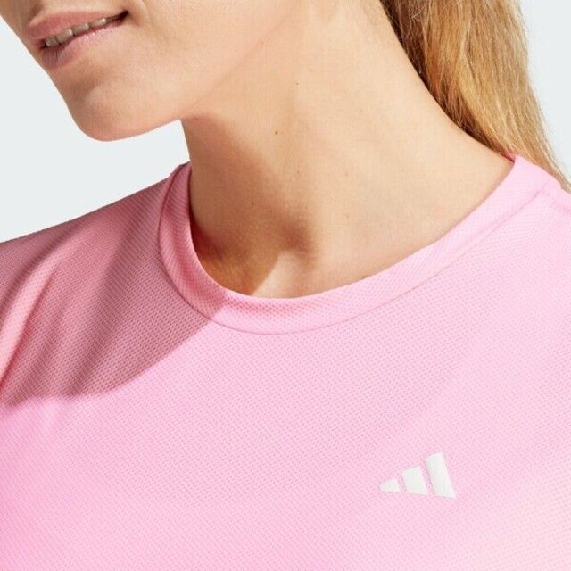 ADIDAS 愛迪達  OTR B Tee IN1592 女 短袖 上衣 運動 慢跑 路跑 反光 訓練 吸濕排汗 透氣 粉紅