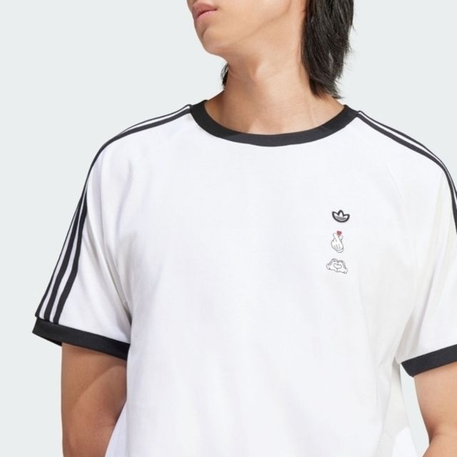 adidas Originals Adidas 3S TEE SNAP IY2270 男 短袖 上衣 T恤 修身 休閒 迪士尼 聯名 白黑