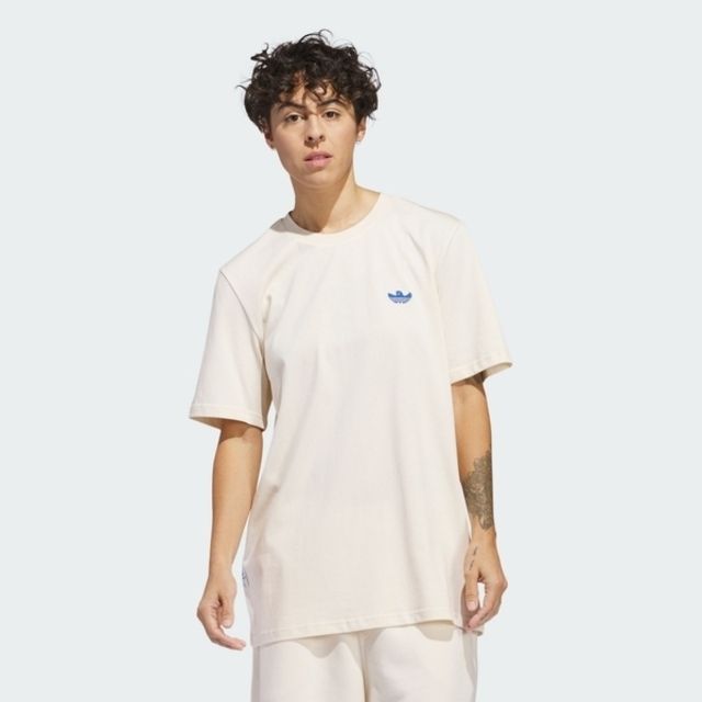 adidas Originals Adidas SHMOO FTHR TEE IU0103 男 短袖 上衣 T恤 聯名款 運動 休閒 棉質 舒適 米藍