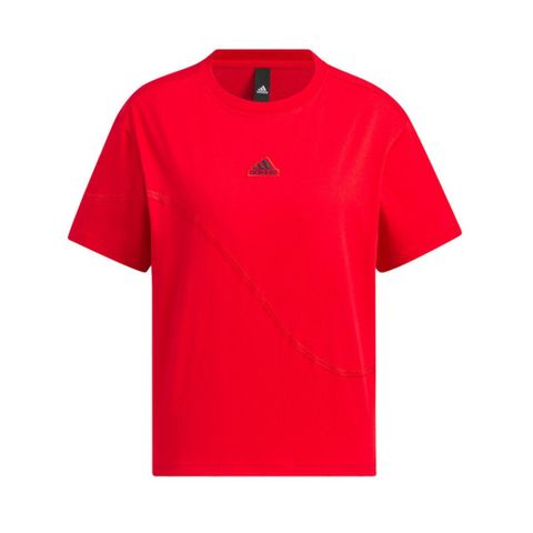 ADIDAS 愛迪達 GFX SS TEE CNY IZ3139 女 短袖 上衣 T恤 運動 休閒 新年款 龍年 棉質 紅