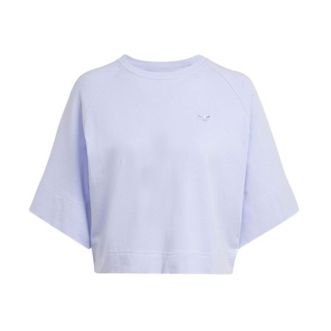 adidas Originals Adidas ESS T-Shirt [IS2750] 女 短袖 上衣 T恤 亞洲版 休閒 簡約 寬鬆 三葉草 淡紫