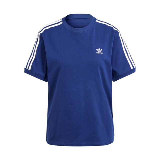 adidas Originals Adidas 3 Stripe Tee IR8053 女 短袖 上衣 運動 休閒 三葉草 基本款 棉質 藍