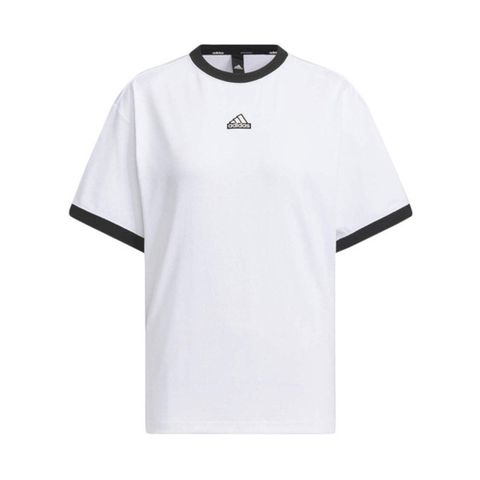 Adidas Word SS Tee IM8748 女 短袖 上衣 運動 訓練 休閒 寬鬆 吸濕排汗 棉質 白