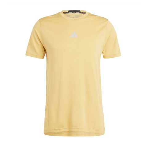 ADIDAS 愛迪達 D4T HR Tee IS3740 男 短袖 上衣 運動 健身 訓練 慢跑 吸濕排汗 透氣 修身 黃