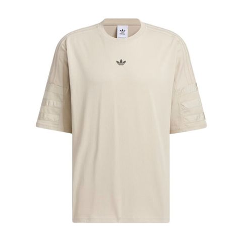 adidas Originals Adidas F3S TEE SS M [JD6391] 男 短袖 上衣 T恤 運動 經典 三葉草 寬鬆 舒適 奶茶