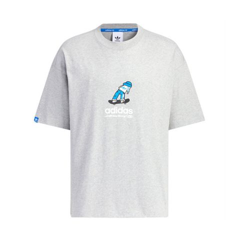 adidas Originals Adidas CS TEE SS M [JI6312] 男 短袖 上衣 T恤 運動 休閒 滑板 寬鬆 舒適 棉質 灰