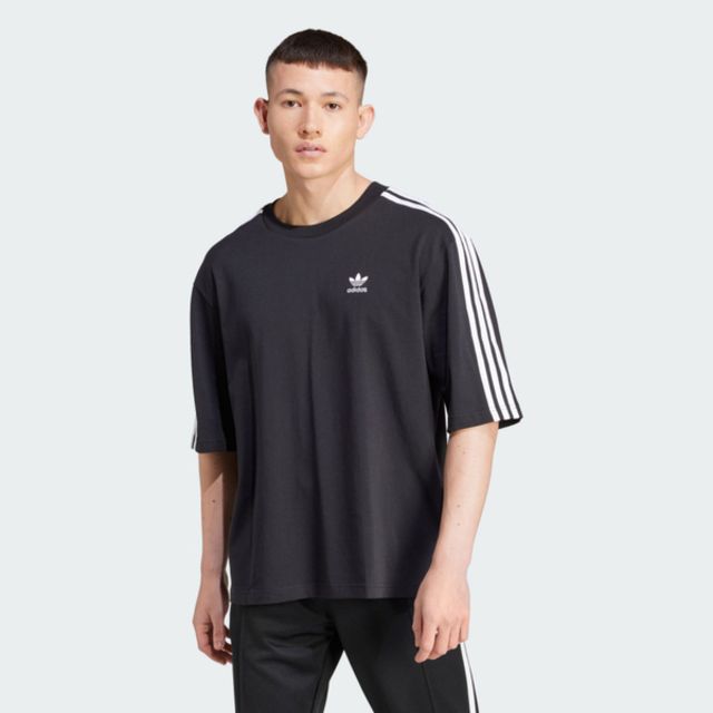 adidas Originals Adidas Oversize Tee IZ1832 男 短袖 上衣 T恤 運動 休閒 復古 三葉草 寬鬆 棉質 黑