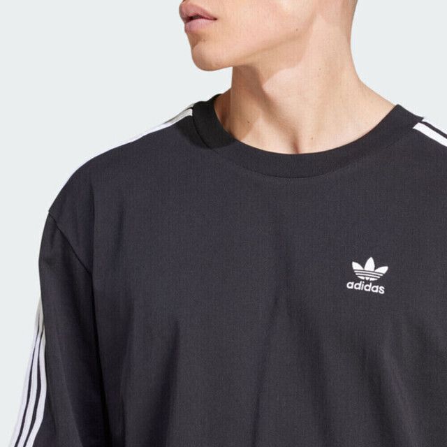 adidas Originals Adidas Oversize Tee IZ1832 男 短袖 上衣 T恤 運動 休閒 復古 三葉草 寬鬆 棉質 黑