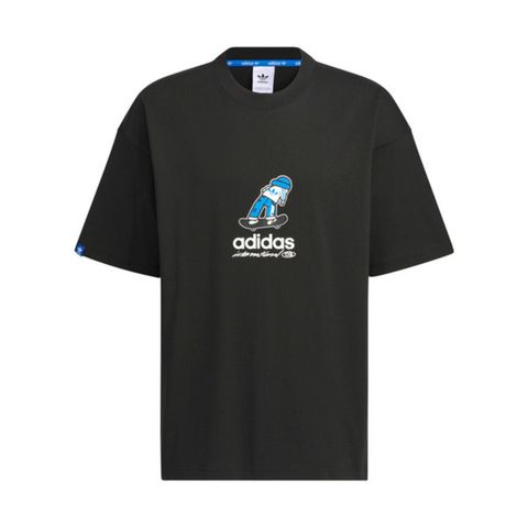 adidas Originals Adidas CS TEE SS M JC6827 男 短袖 上衣 T恤 運動 休閒 滑板 寬鬆 舒適 棉質 黑