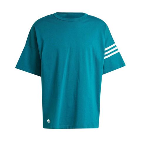 adidas Originals Adidas NEU C Tee JF9138 男 短袖 上衣 T恤 運動 經典 三葉草 寬鬆 棉質 簡約 土耳其藍