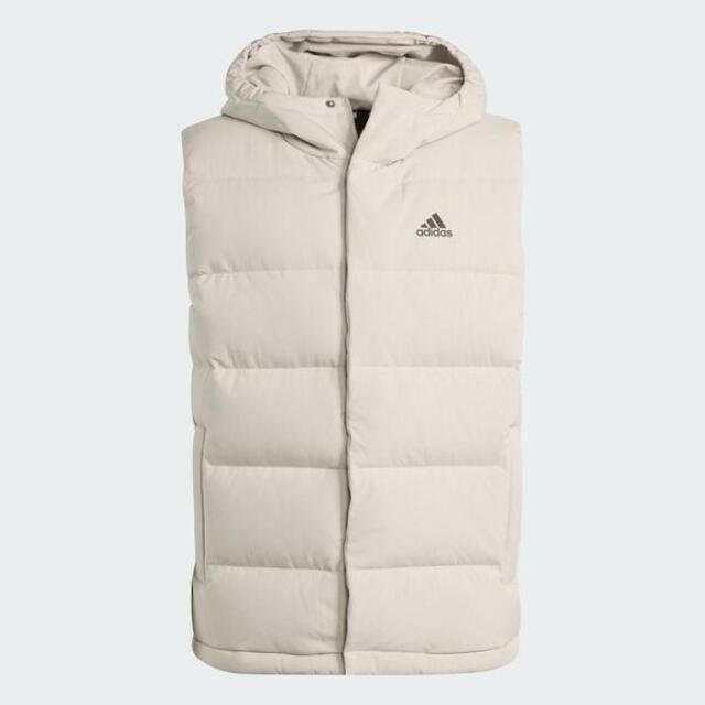 ADIDAS 愛迪達 Adidas Helionic Vest HY3935 男 羽絨背心 亞洲版 運動 戶外 休閒 鴨絨 保暖 冬季 米