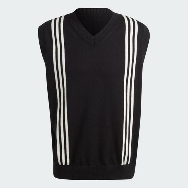 adidas Originals Adidas Hack Knt Vest HZ0713 男 針織 背心 亞洲版 運動 休閒 V領 棉質 毛衣 黑白