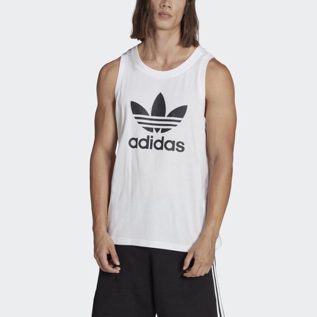 adidas Originals Adidas Trefoil Tank IA4808 男 背心 亞洲版 運動 休閒 經典 三葉草 棉質 舒適 白