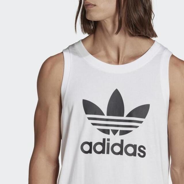 adidas Originals Adidas Trefoil Tank IA4808 男 背心 亞洲版 運動 休閒 經典 三葉草 棉質 舒適 白