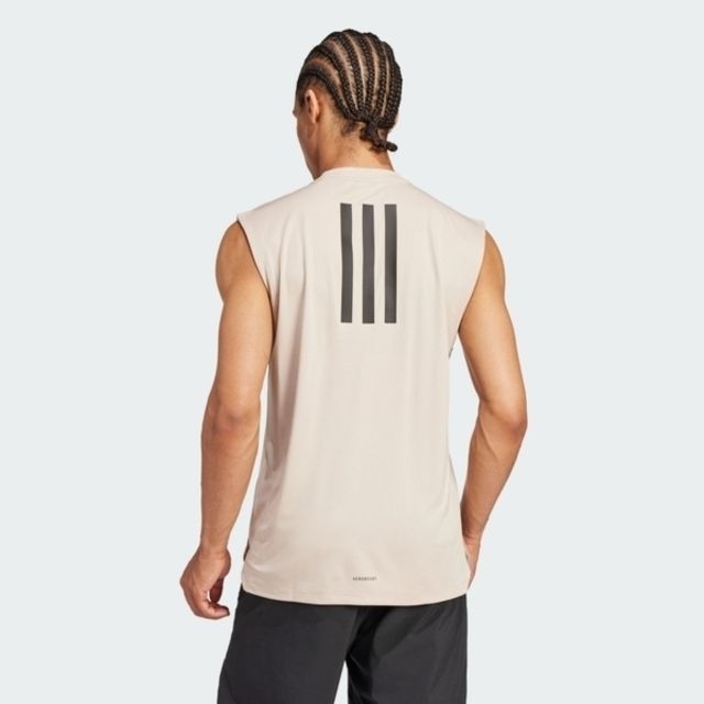 ADIDAS 愛迪達 Adidas Power Tank JD8460 男 背心 運動 訓練 健身 吸濕排汗 透氣 舒適 淺卡其