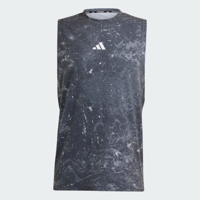 ADIDAS 愛迪達 Adidas Wo Pow Tank IK9684 男 背心 訓練 運動 吸濕 排汗 灰黑