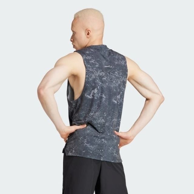 ADIDAS 愛迪達 Adidas Wo Pow Tank IK9684 男 背心 訓練 運動 吸濕 排汗 灰黑