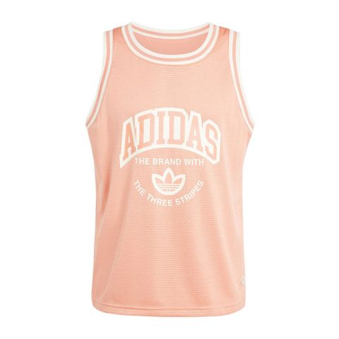 adidas Originals Adidas VRCT Tank Top IS2899 男 運動 背心 休閒 三葉草 透氣 舒適 夏天 珊瑚橘