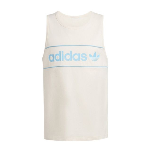 adidas Originals Adidas NY Tank IU0191 男 背心 運動 休閒 復古 經典 三葉草 棉質 米