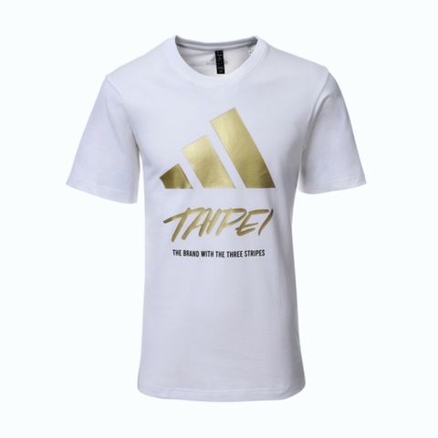 ADIDAS 愛迪達 Adidas Taipei Tee JD5205 男 短袖 上衣 T恤 運動 訓練 休閒 台北 城市限定 白金