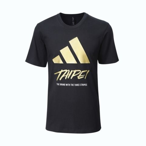 ADIDAS 愛迪達 Adidas Taipei Tee JD5206 男 短袖 上衣 T恤 運動 訓練 休閒 台北 城市限定 黑金