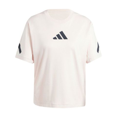 ADIDAS 愛迪達 Adidas W Z.N.E. Tee JF4781 女 短袖 上衣 T恤 運動 訓練 休閒 舒適 簡約 粉膚