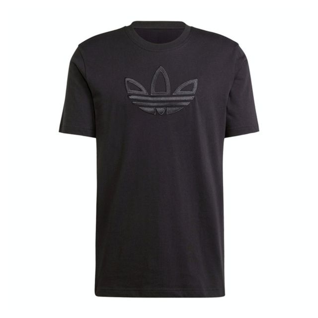 adidas Originals Adidas Outline Tee IY4882 男 短袖 上衣 T恤 運動 經典 三葉草 棉質 舒適 黑