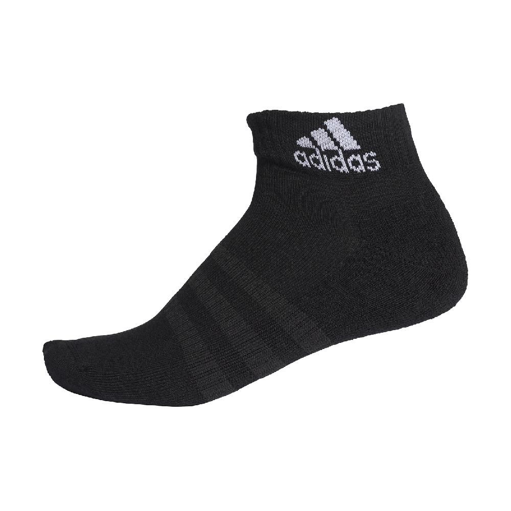 ADIDAS 愛迪達   襪子 Cushioned Ankle 黑 白 黑襪 短筒襪 短襪 男女款 單雙入  DZ9368