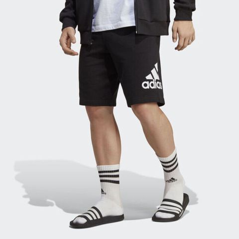 ADIDAS 愛迪達 M MH Bosshortft [IC9401] 男 短褲 運動 休閒 中腰 親膚 舒適 雙側口袋 黑 白