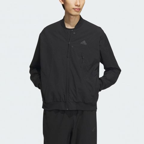 ADIDAS 愛迪達 Adidas TH BOM WV JKT [IP4958] 男 外套 夾克 飛行外套 亞洲版 運動 訓練 休閒 舒適 黑