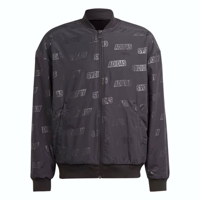 ADIDAS 愛迪達 Adidas BL REV JKT Q4 [IJ6424] 男 外套 夾克 雙面穿 亞洲版 運動 休閒 舒適 黑