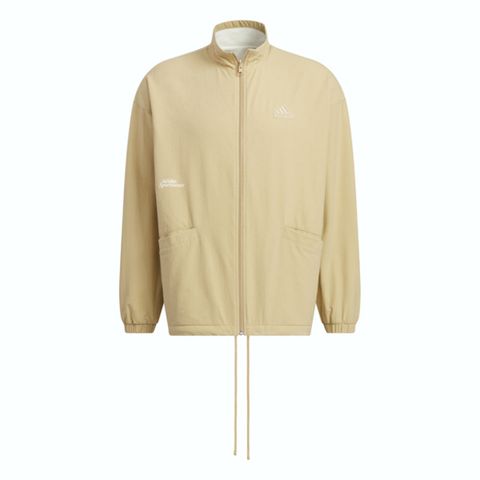 ADIDAS 愛迪達 ST FL REVRS JKT [IT3966] 男 立領外套 雙面穿 運動 休閒 寬鬆 保暖 舒適 卡其